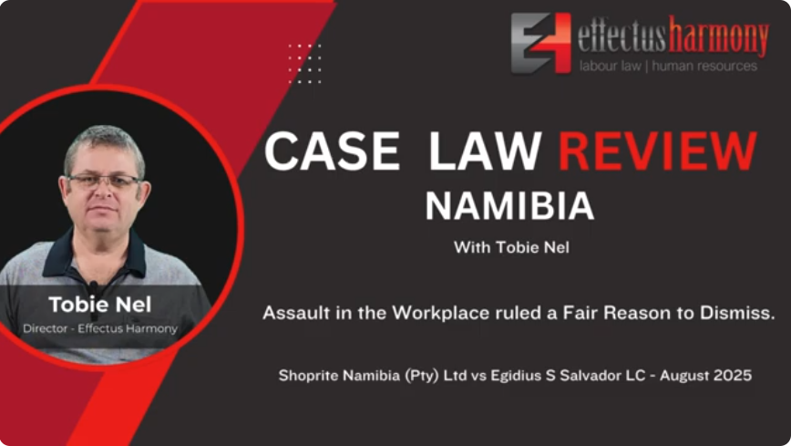 Case Law Review: Assault in the Workplace ruled a Fair Reason to Dismiss